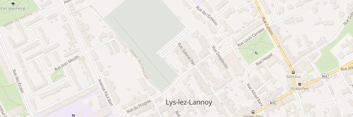 Plan du 59 Rue Gabriel Péri à Lys-lez-Lannoy