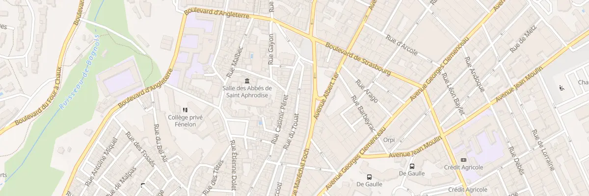 Plan du 43B Rue du Touat à Béziers