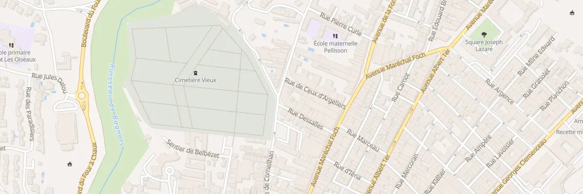 Plan du 2 Rue d’Arsonval à Béziers
