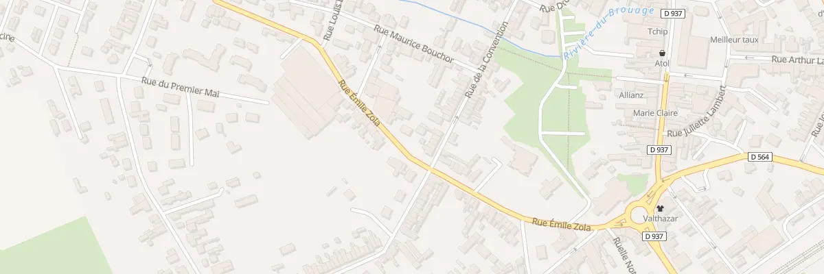 Plan du 38 Rue Emile Zola à Chauny