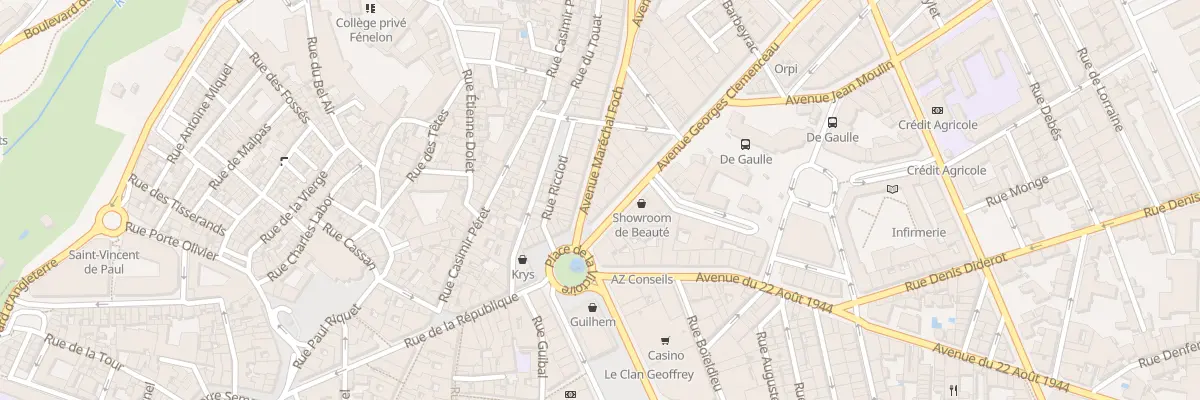 Plan du 5 Av Georges Clémenceau à Béziers