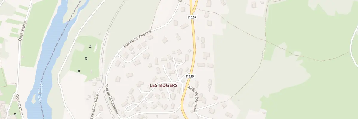 Plan du 3 Les Bogers à Parent