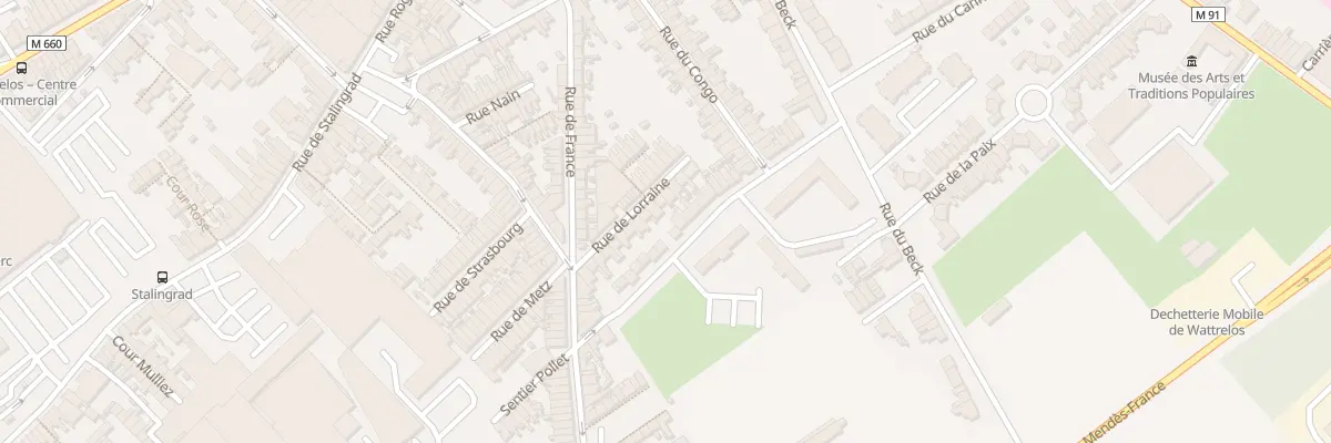 Plan du 20 Rue de Lorraine à Wattrelos