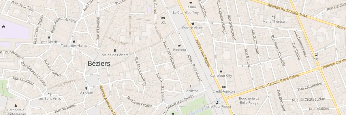 Plan du 19 Rue Pellisson à Béziers