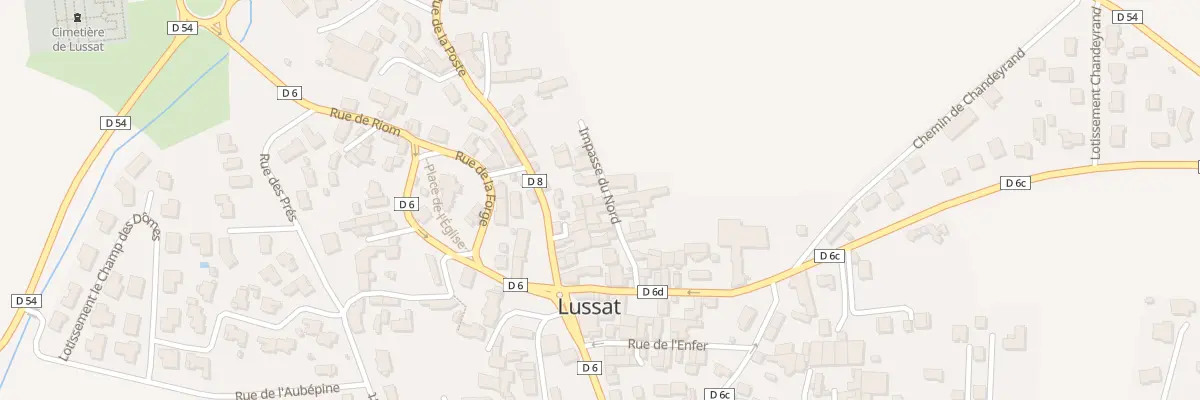 Plan du 11 Imp du Nord à Lussat