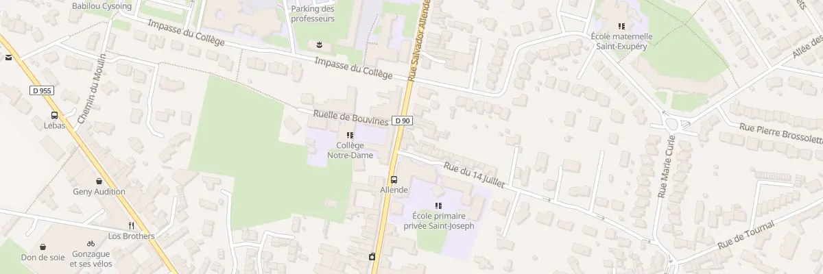 Plan du 212 Rue Salvador Allende à Cysoing