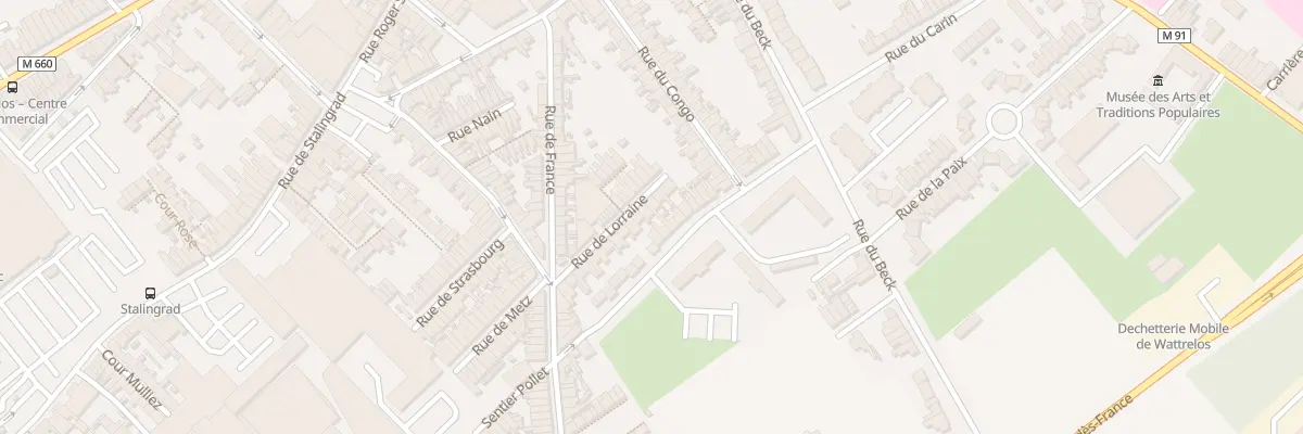 Plan du 24 Rue de Lorraine à Wattrelos