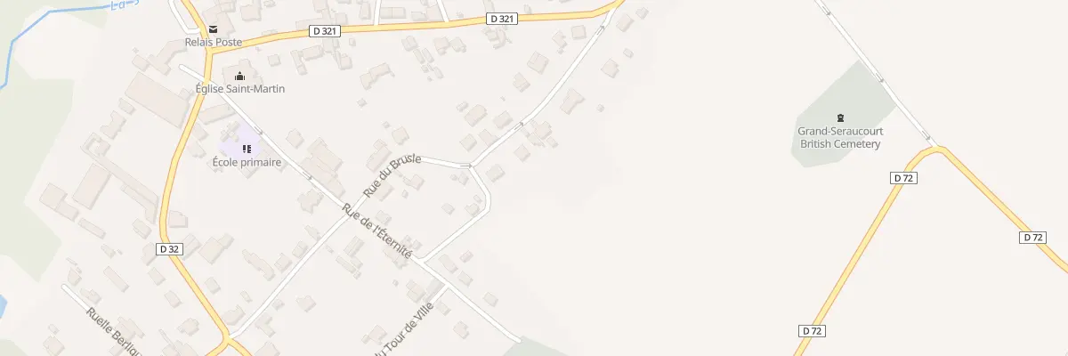 Plan du 25 Rue du Brusle à Seraucourt-le-Grand