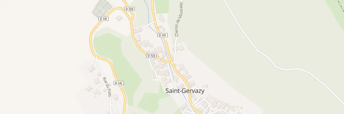 Plan du 5001 Gr Grand Rue Saint Gervazy à Saint-Gervazy