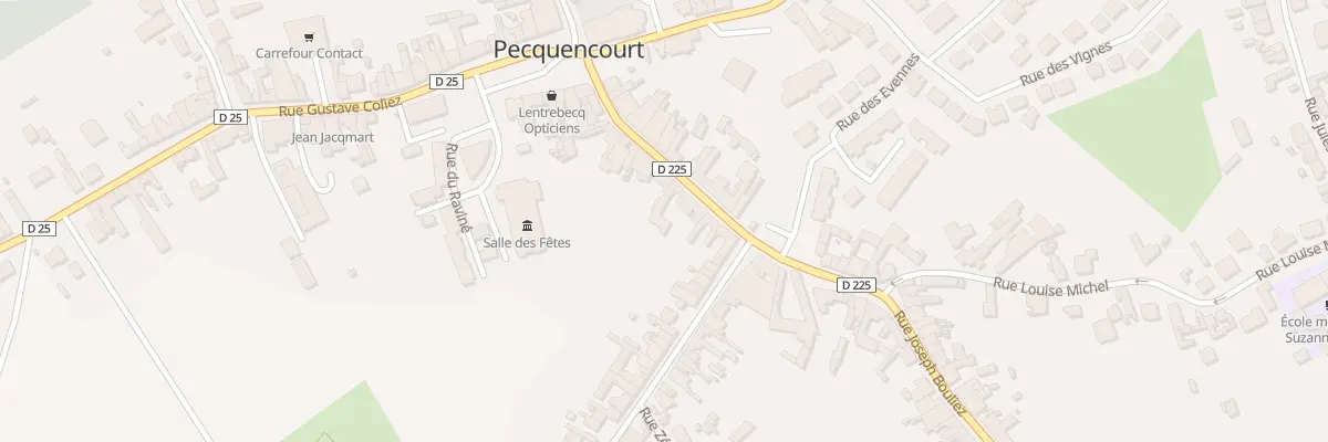Plan du 14 Rue du Beffroi à Pecquencourt