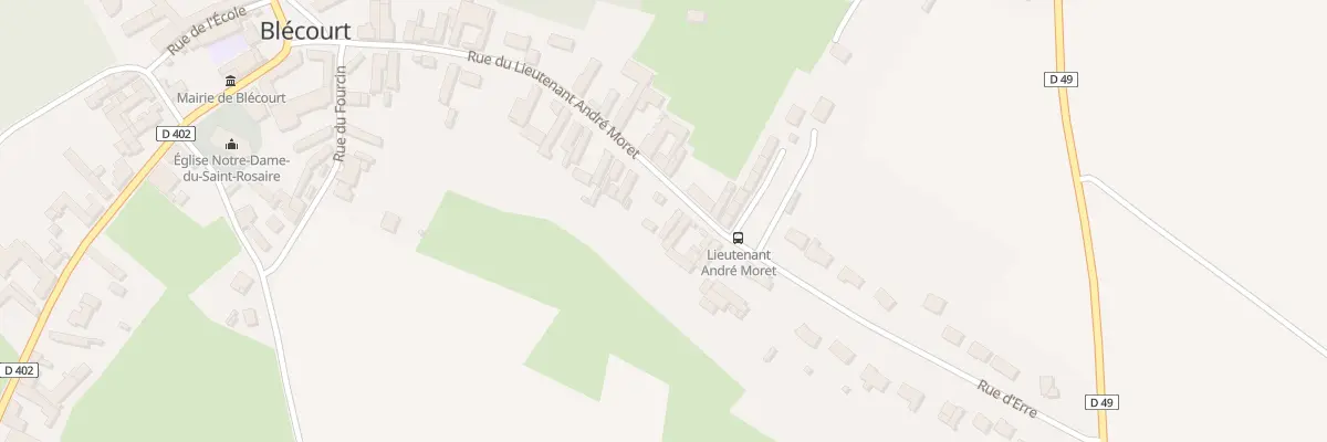 Plan du 24 Rue Andre Moret à Blécourt