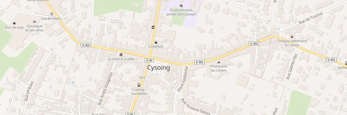 Plan du 9 Rue Roger Salengro à Cysoing