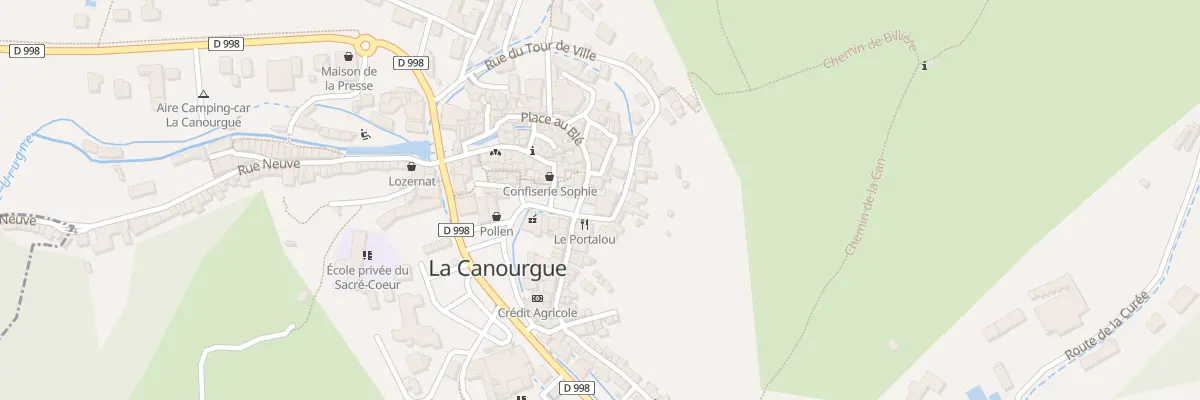 Plan du 13 Pl du Portalou à La Canourgue