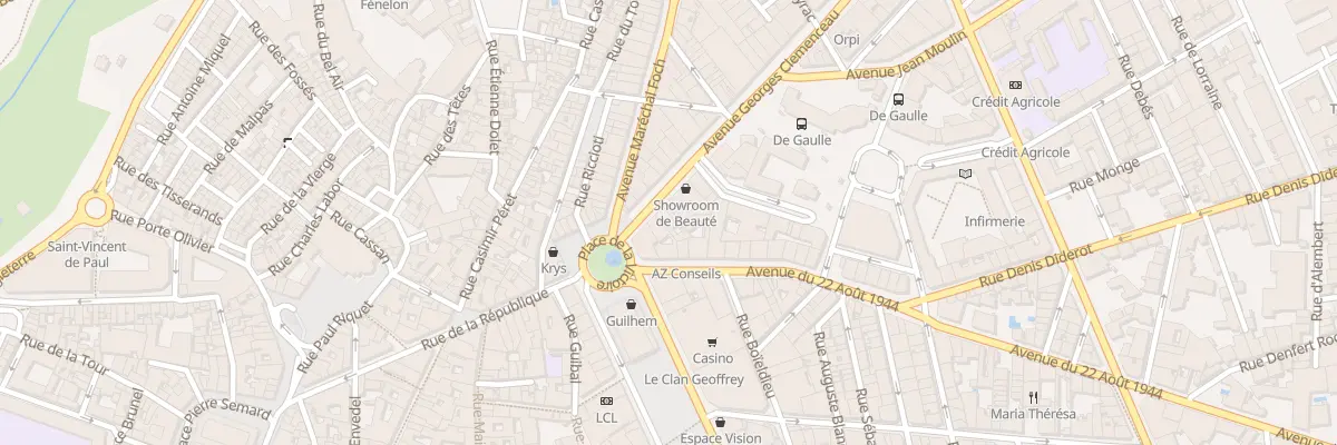 Plan du 10 Av Georges Clémenceau à Béziers