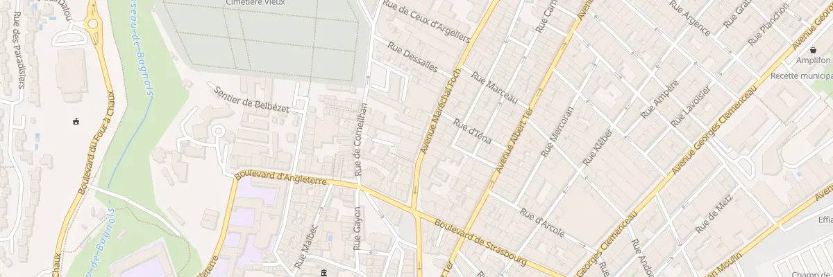 Plan du 91 Av Maréchal Foch à Béziers