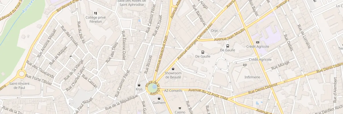 Plan du 15 Av Georges Clémenceau à Béziers
