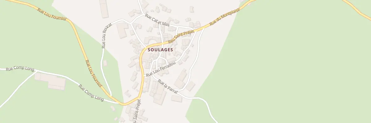 Plan du 5649 Soulages à Massegros Causses Gorges