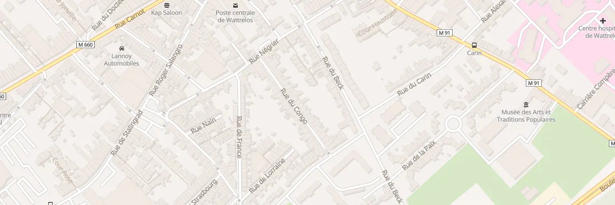 Plan du 25 Rue du Congo à Wattrelos