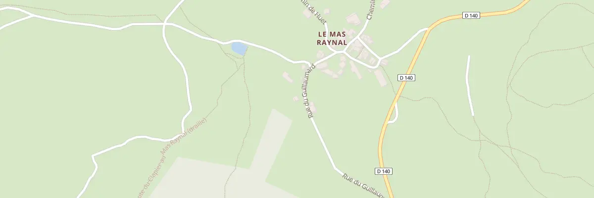 Plan du 5384 Le Mas Raynal à Cornus