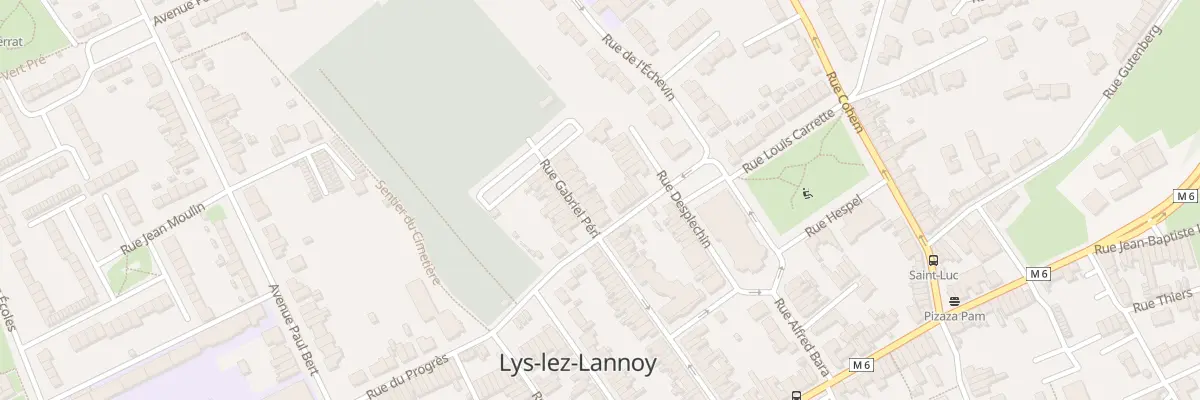Plan du 38 Rue Gabriel Péri à Lys-lez-Lannoy