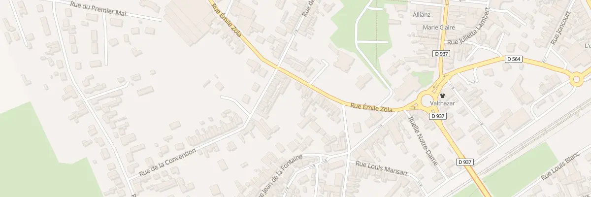 Plan du 27 Rue Emile Zola à Chauny