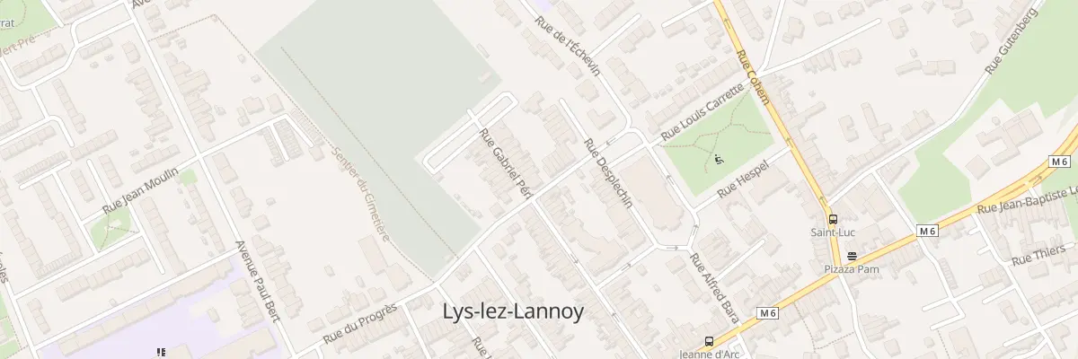 Plan du 34 Rue Gabriel Péri à Lys-lez-Lannoy