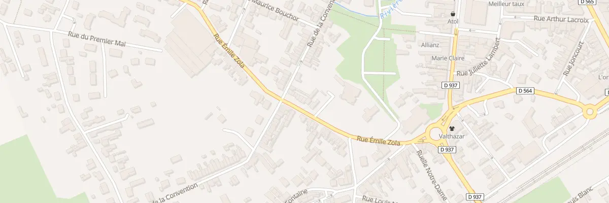 Plan du 24 Rue Emile Zola à Chauny
