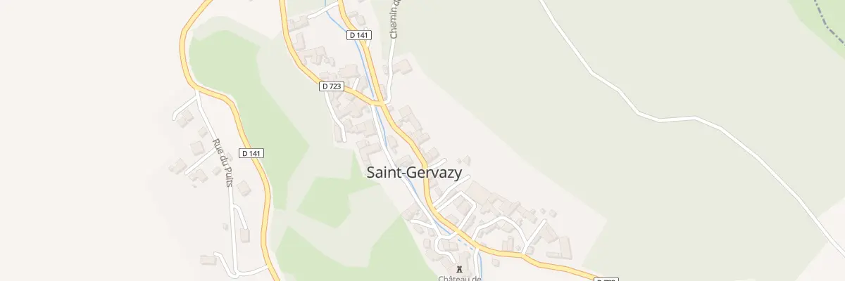 Plan du 5005 Gr Grand Rue Saint Gervazy à Saint-Gervazy