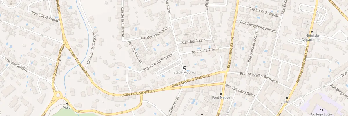 Plan du 7 Rue de la Renardière à Béziers