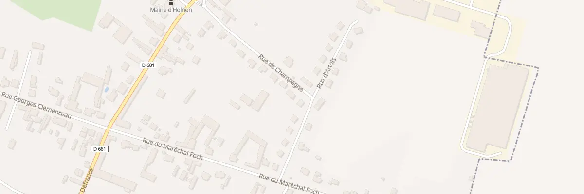 Plan du 15 Rue de Champagne à Holnon