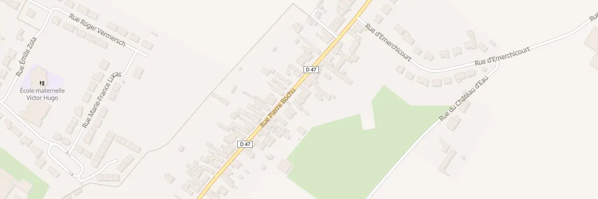 Plan du 74 Rue Pierre Bochu à Monchecourt