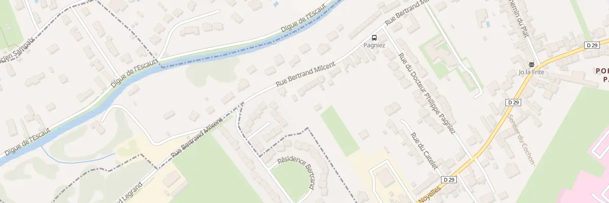 Plan du 1087 Rue Bertrand Milcent à Cambrai
