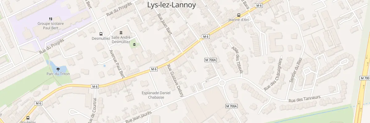Plan du 72 Rue J B Lebas à Lys-lez-Lannoy