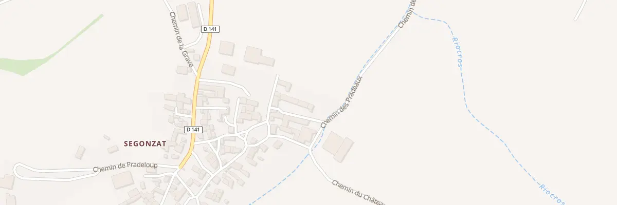 Plan du 5219 Rue de la Volave Segonzat à Saint-Gervazy