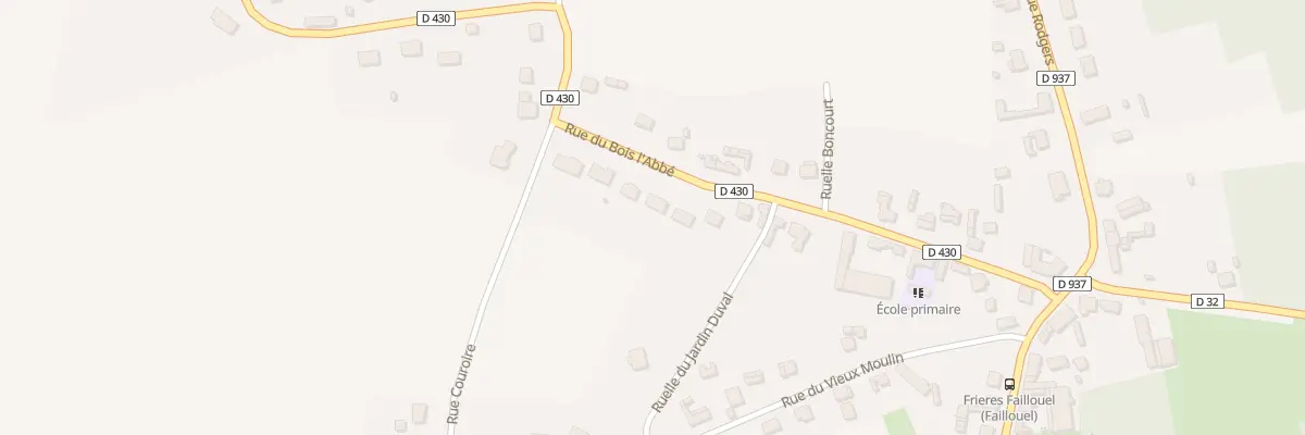Plan du 17 Rue du Bois l’Abbé à Frières-Faillouël