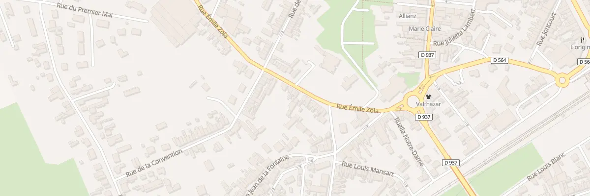 Plan du 21 Rue Emile Zola à Chauny