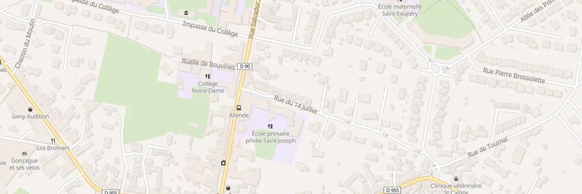 Plan du 75 Rue du 14 Juillet à Cysoing