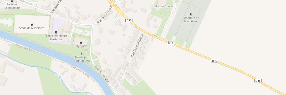 Plan du 7 Rue Sainte Helene à Masnières