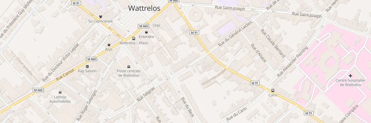 Plan du 14 Rue Négrier à Wattrelos