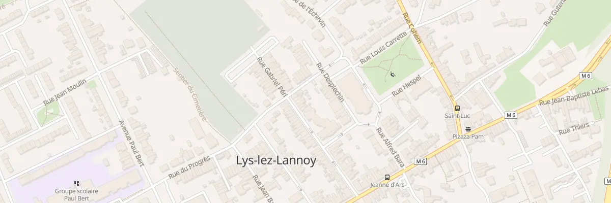 Plan du 26 Rue Gabriel Péri à Lys-lez-Lannoy