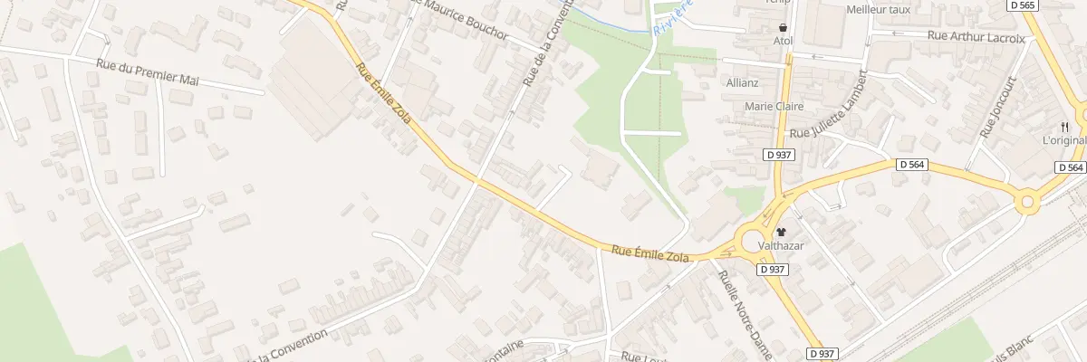 Plan du 20 Rue Emile Zola à Chauny