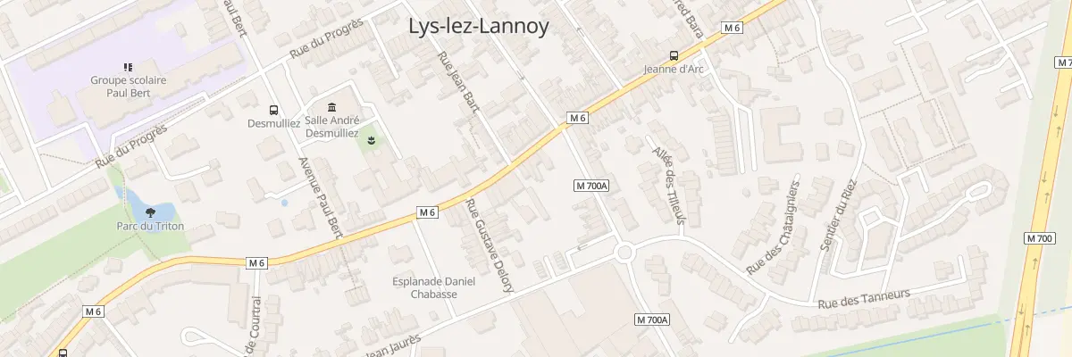 Plan du 78 Rue J B Lebas à Lys-lez-Lannoy