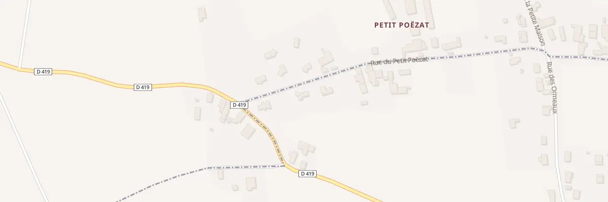 Plan du 9002 Rue du Petit Poezat à Poëzat