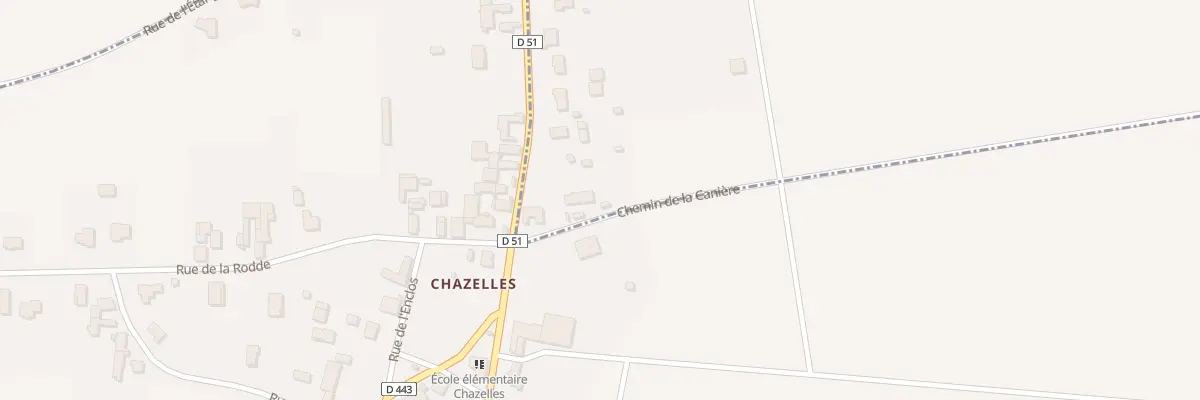 Plan du 4 Che de la Caniere - Chazelles à Bussières-et-Pruns