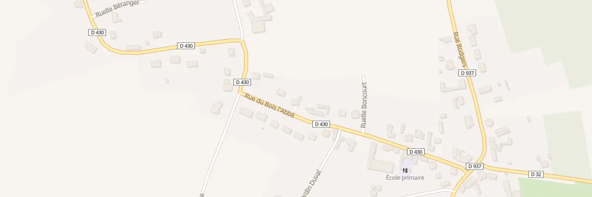 Plan du 16 Rue du Bois l’Abbé à Frières-Faillouël