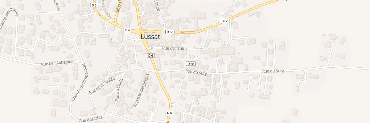 Plan du 7 Rue du Sury à Lussat