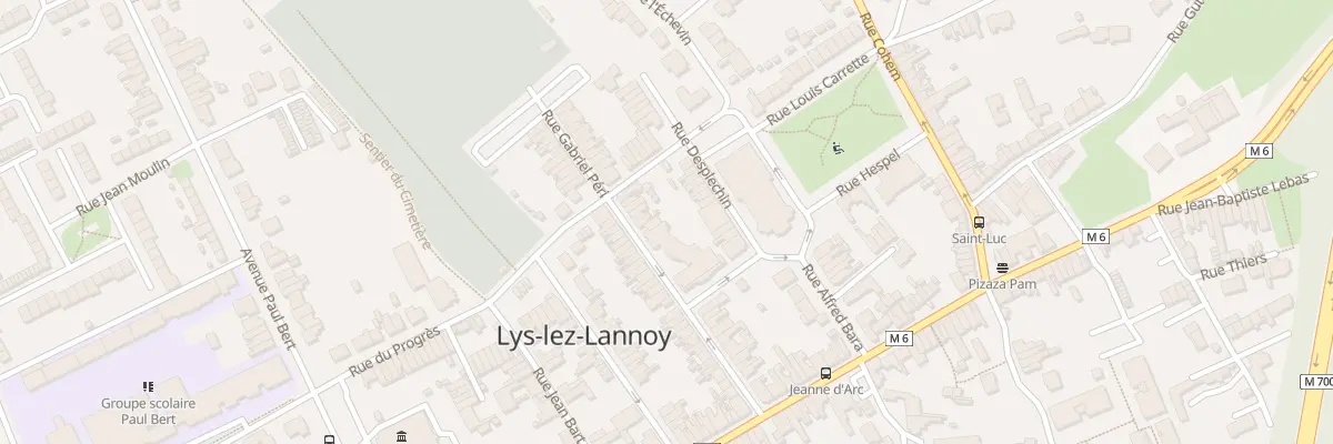 Plan du 18 Rue Gabriel Péri à Lys-lez-Lannoy