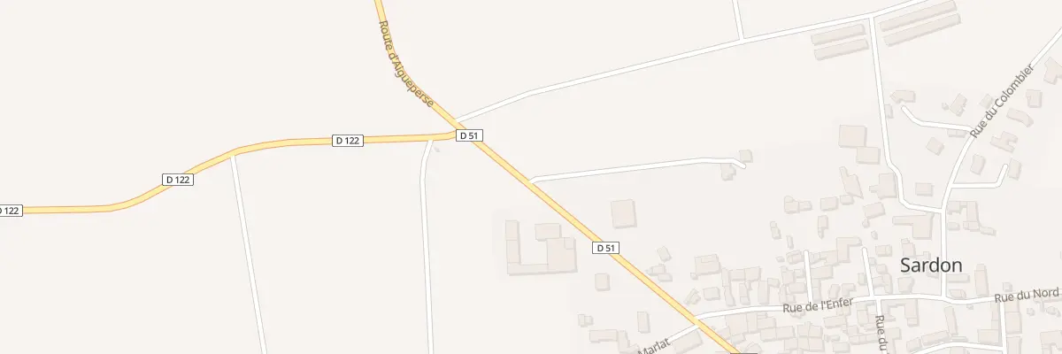 Plan du 9001 Rte d’Aigueperse à Sardon