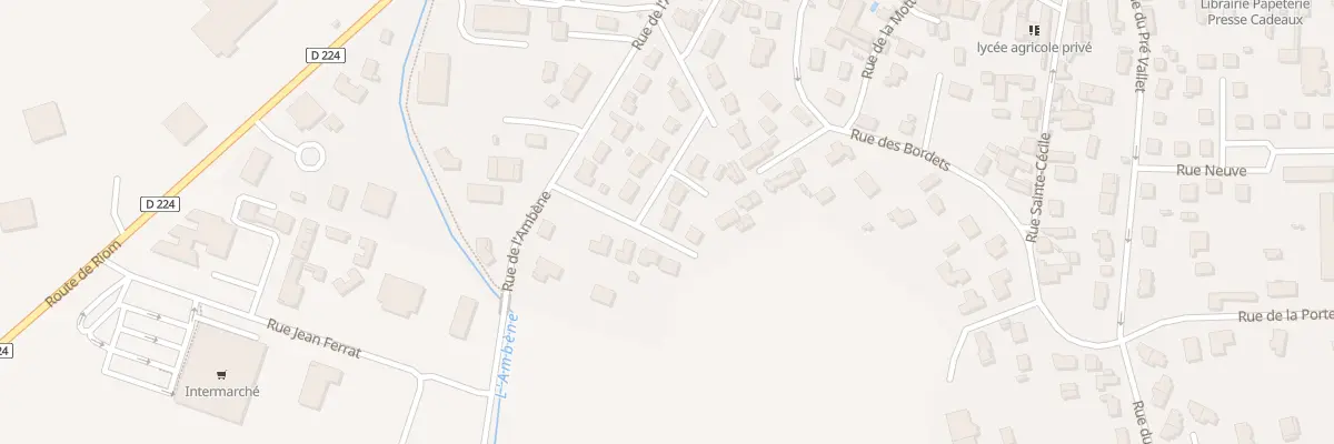Plan du 15 Rue de la Petite Planche à Ennezat