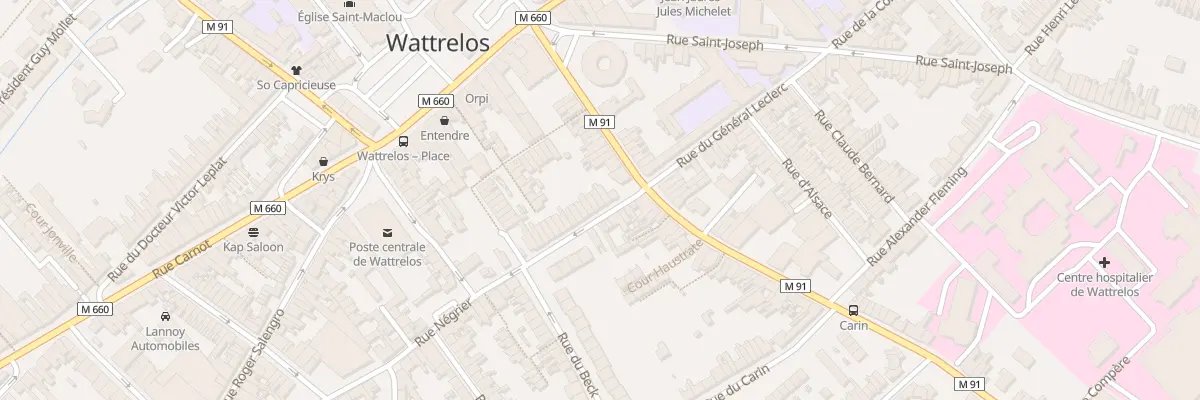 Plan du 4 Rue Négrier à Wattrelos